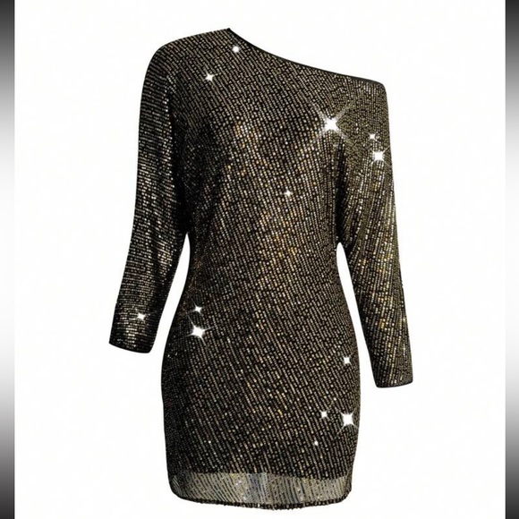 Luxe sexy off shoulder party formal dress - Picture 5 of 5